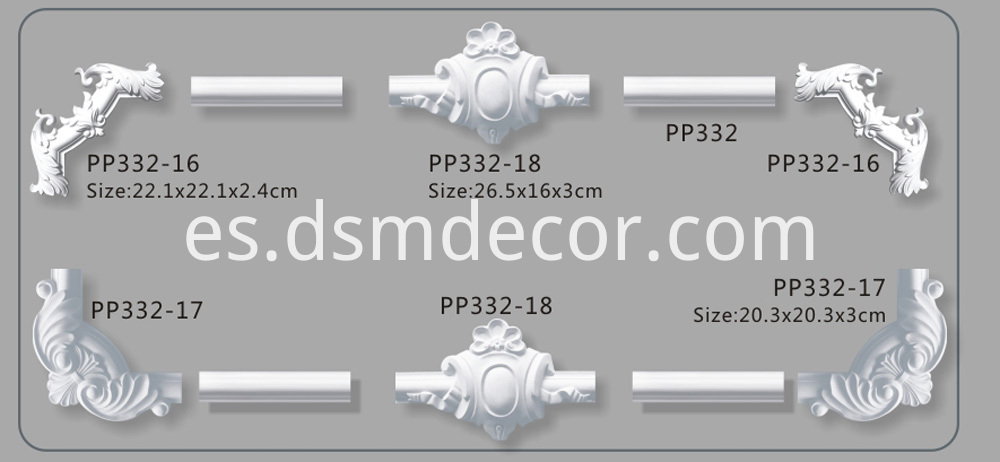 Silla carril y panel de moldeo de la esquina Chair Rail and Panel molding Corner